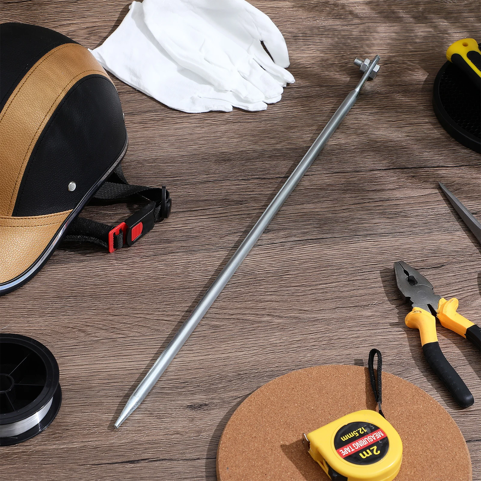 قضيب التأريض مصنوع من الحديد، متين للاستخدام الخارجي، سهل التركيب، حماية الأجهزة المنزلية، سلك التأريض للسياج الكهربائي