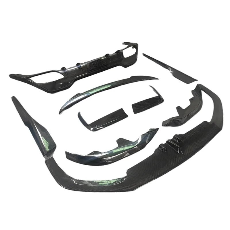 

Б/у комплект обвеса из карбона в стиле AC для BMW 8 серии G15 G16 M850i: передний бампер, боковые юбки, спойлер, задний диффузор