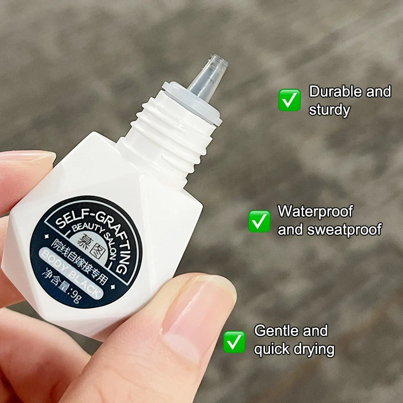 False Eyelash Extension Glue Waterproof Fast Dry Long Lasting Strong No Irritation Transparent Eyelash ExtensionPrimer Tools