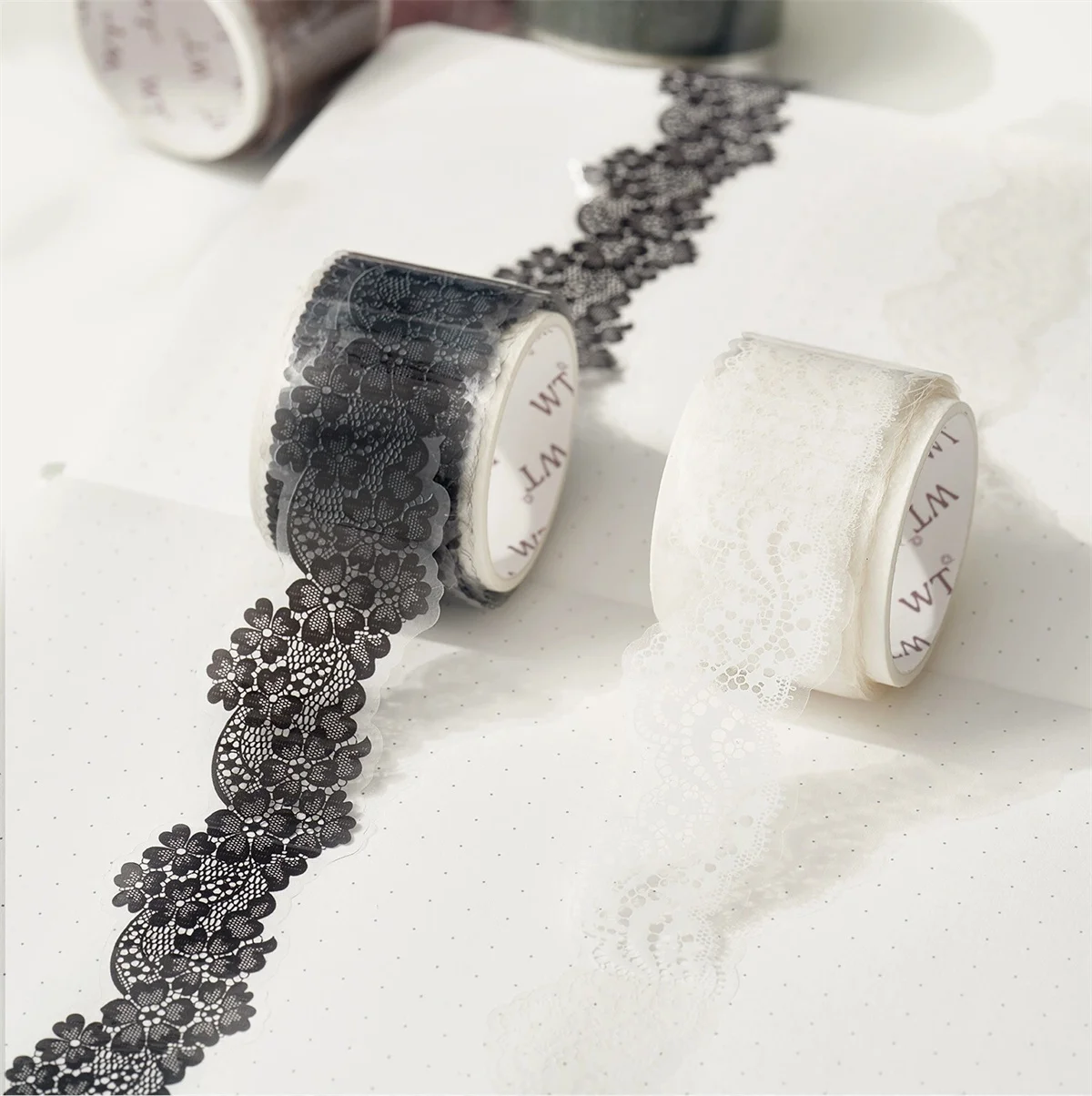 Vintage Colorful Lace Washi Tape Planner DIY Card Making Scrapbooking Plan Decorative Sticker view 6