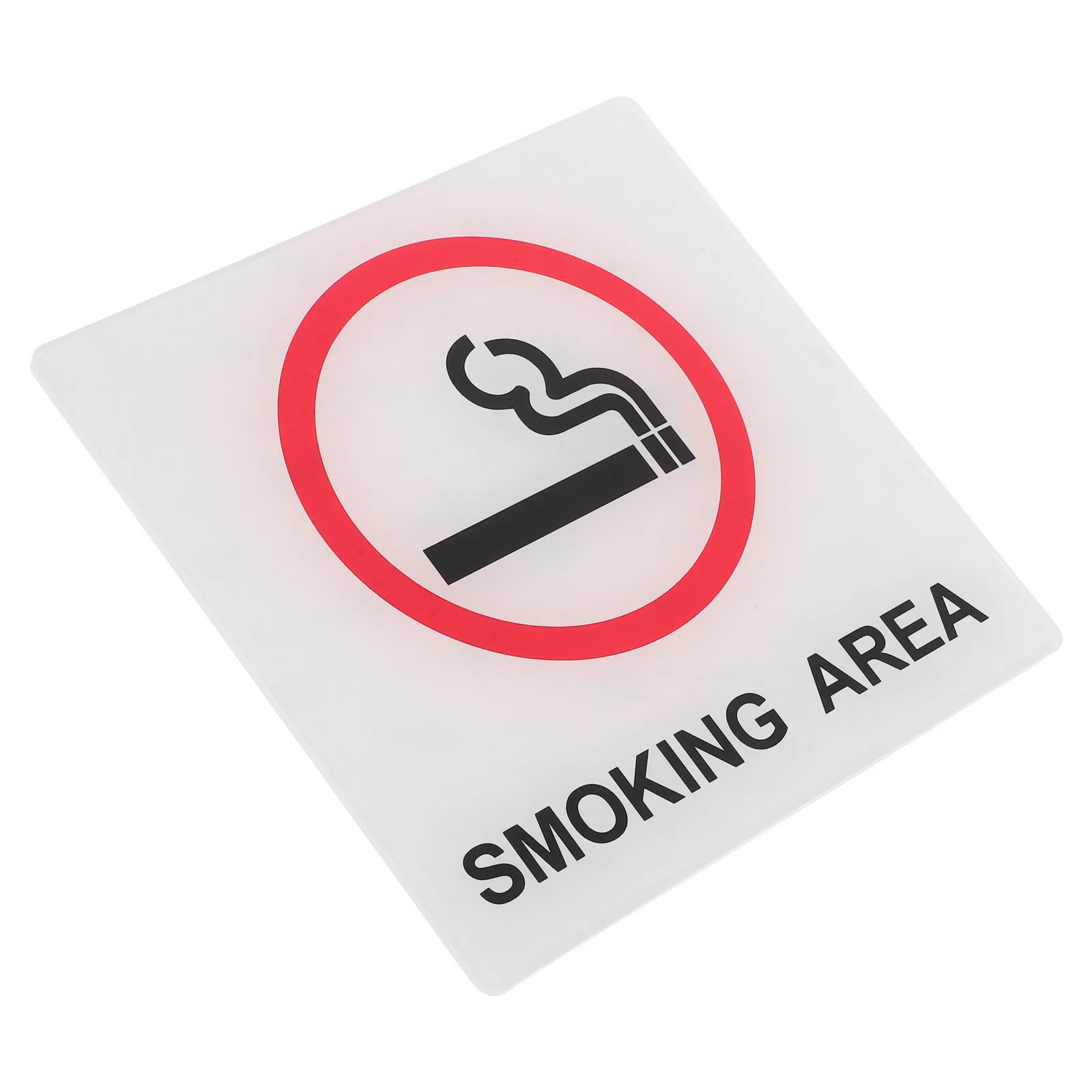 

Office Restaurant Smoking Area Sign Waterproof Plastic Public Smoking Area Wall Notice Card