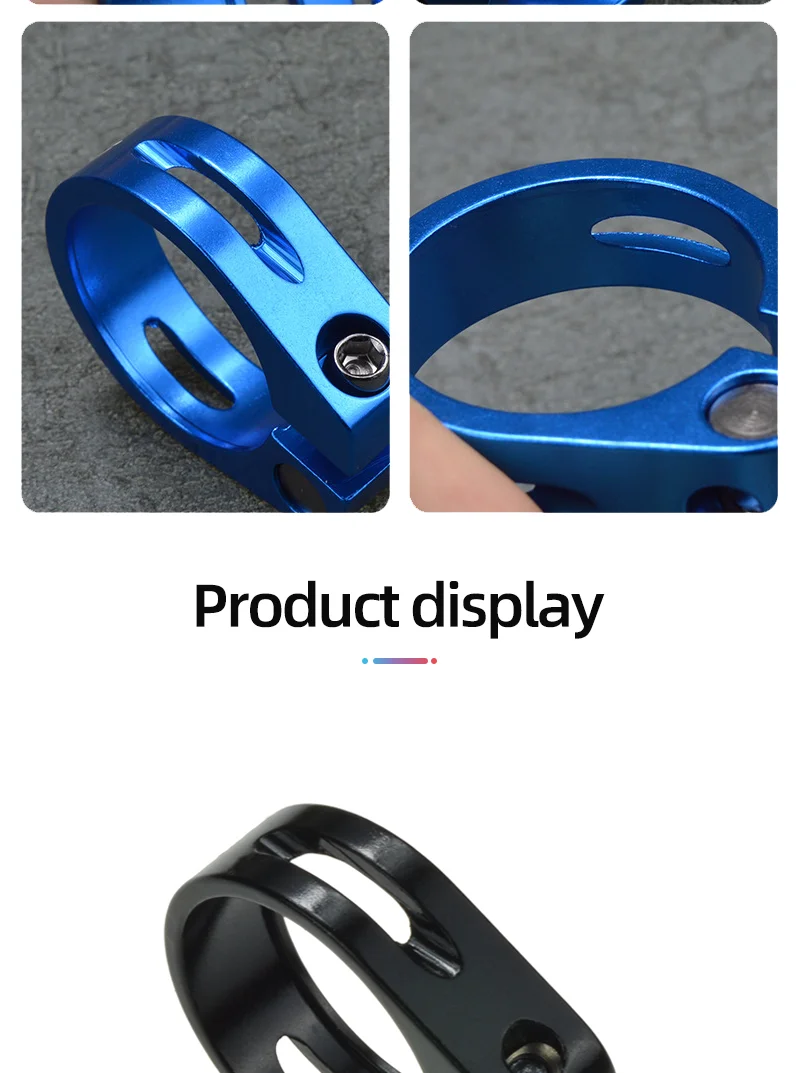 Wake sattelklemme Mountainbike Aluminium legierung Sattelstütze klemme 35/31,8mm Sitzrohr klemme Zubehörteil für MTB BMX Fahrrad Rennrad fahrrad zubehör – Detail 9
