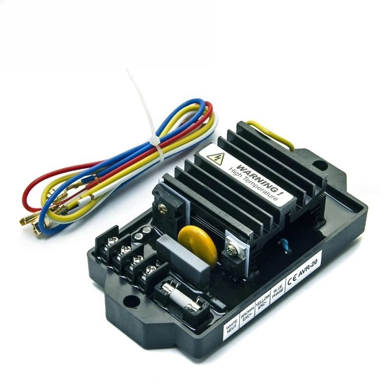 AVR-20 AVR20 Automatic Voltage Regulator 20A Brushless Excitation Stabilizer Control Module Diesel Generator Replacement Parts