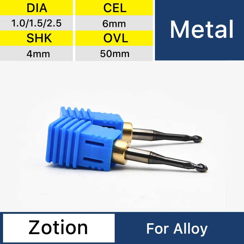 

Металлический фрезерный Бур Zotion, хвостовик диаметром 4 мм 1,0/1,5/2,5 мм для стоматологического титана и сплава Co Cr
