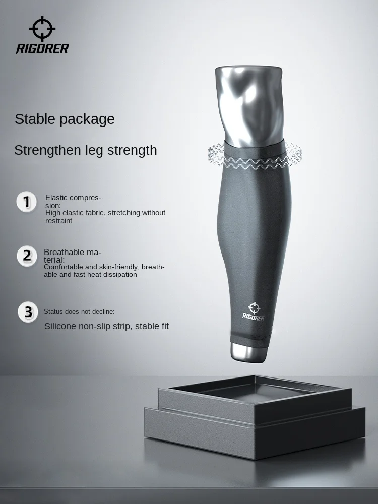 

RIGORER 2 шт. Профессиональные компрессионные наколенники для баскетбола, бега и фитнеса, влагоотводящие спортивные носки