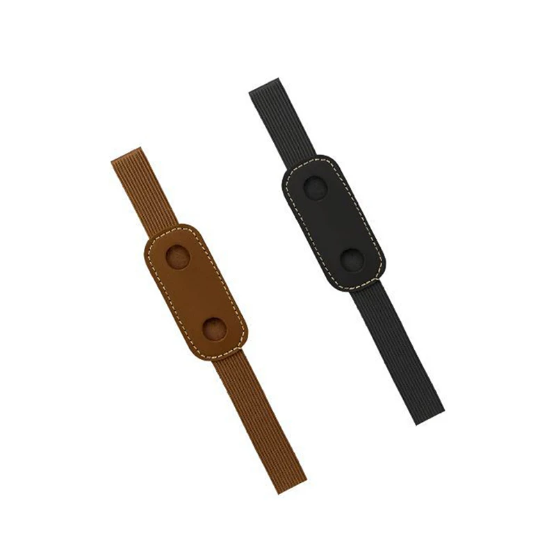 Adjustable Elastic Band Pen Holder PU Leather Pen Sleeve Pouch Elastic Notebook Pen Holder Detachable