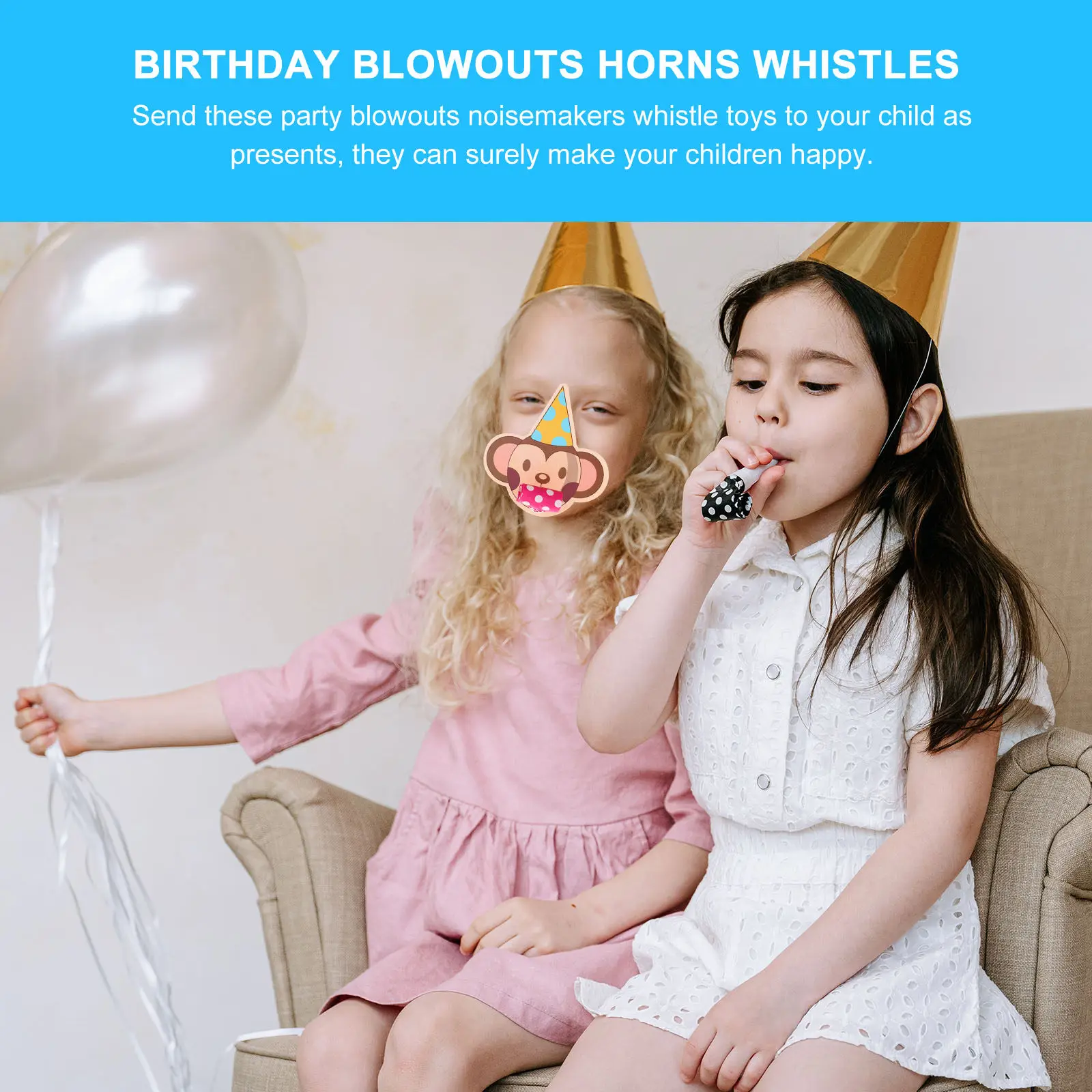 10 Sets Cartoon Party Whistles Blowouts Loud Blowouts Blowers Birthday Noisemakers Party Noise Makers Horns Horns