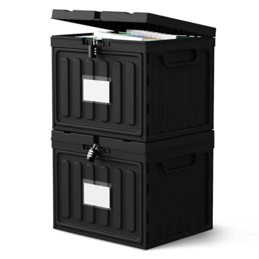 

Plastic File Box with Lid for Letter Size Hanging File Folders Hanging File Folder Box for Home Office School File Cabinet Asse