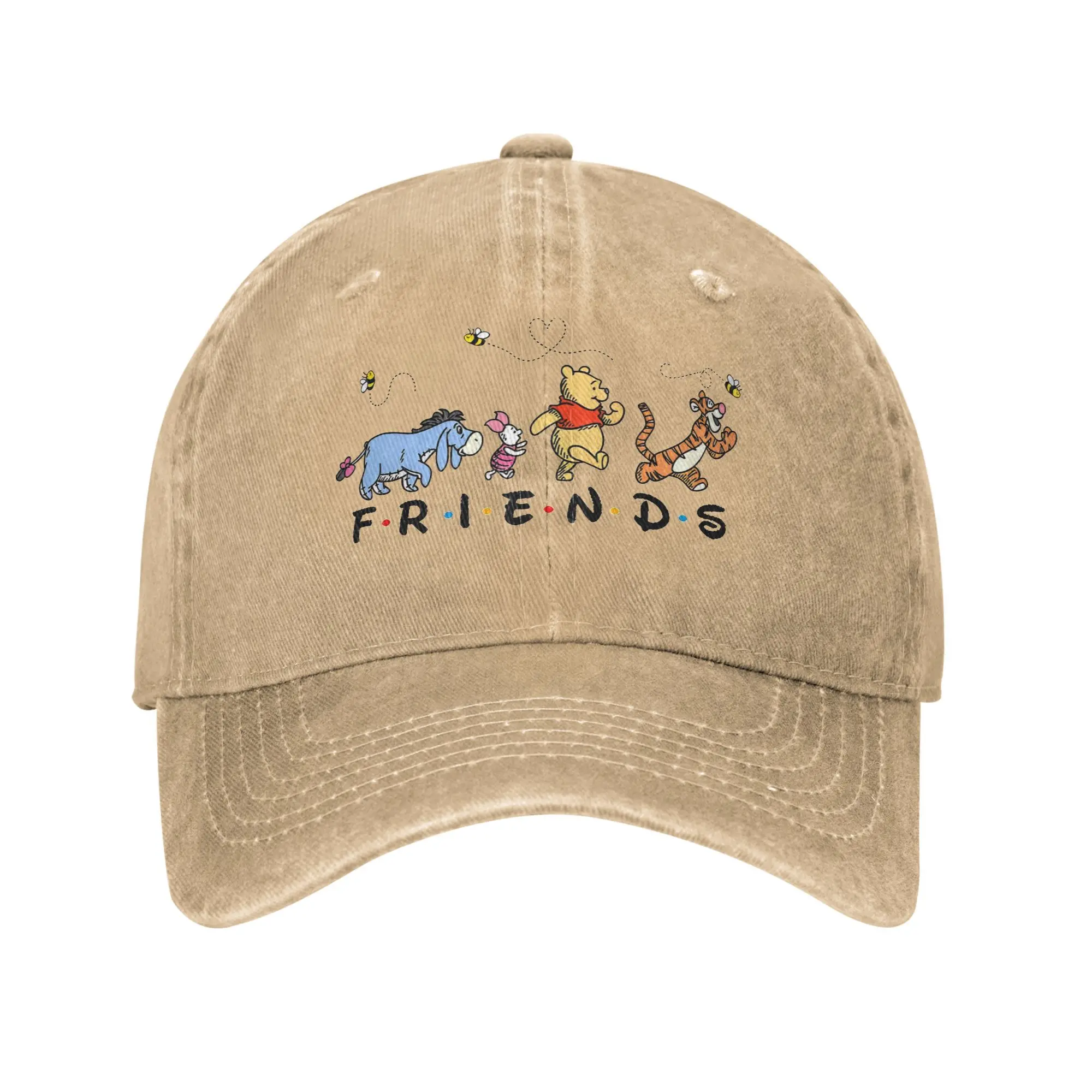 Winnie the Pooh and Friends Casual Baseball Cap For Unisex Men Summer Piglet Tigger Eeyore Hip Hop Hats y2k Funny Snapback Cap