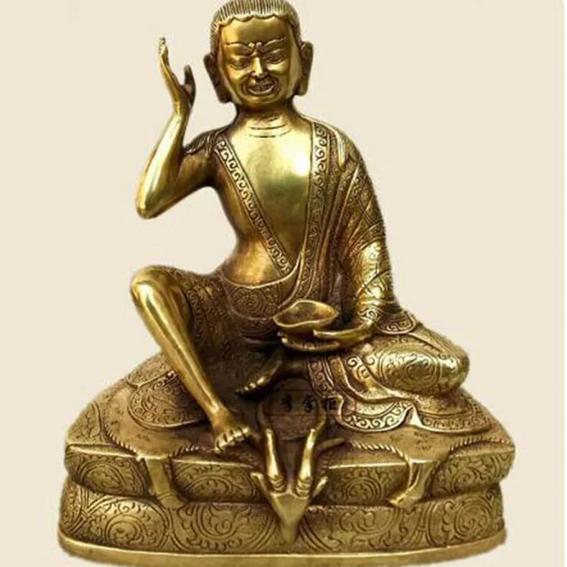 

19cm bronze buddha Auspicious Milarepa Venerable Buddha Statue Milarepa