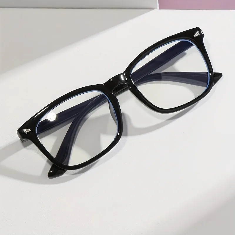 Modische Anti-Strahlen-Brille, transparent, Retro, Unisex, Computerbrille, Anti-Blau-Linsen-Brille, lässig – Detail 1
