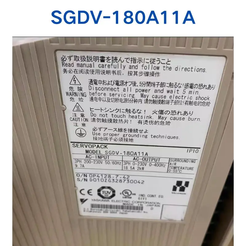 Second-hand test OK for YASKAWA Driver  SGDV-180A11A