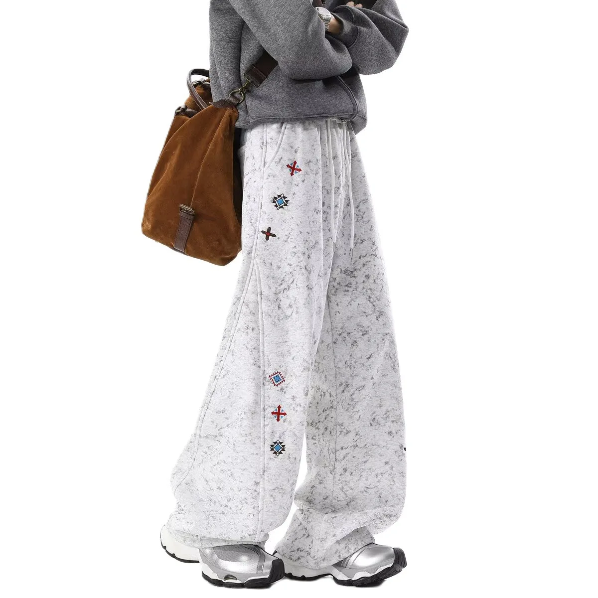 Men's Spring/Autumn New Arrival Retro Design Versatile Cropped Sports Casual Pants