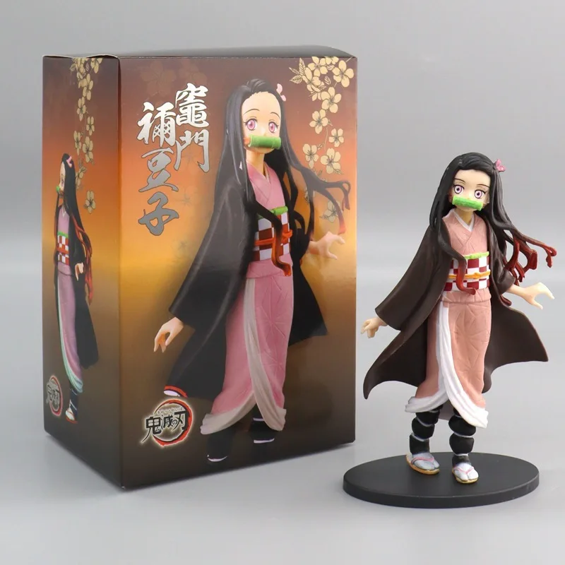 Anime Demon Slayer Kimetsu no Yaiba figure Kamado Tanjirou Action Figure Agatsuma Zenitsu Nezuko Warrior PVC Model Toys