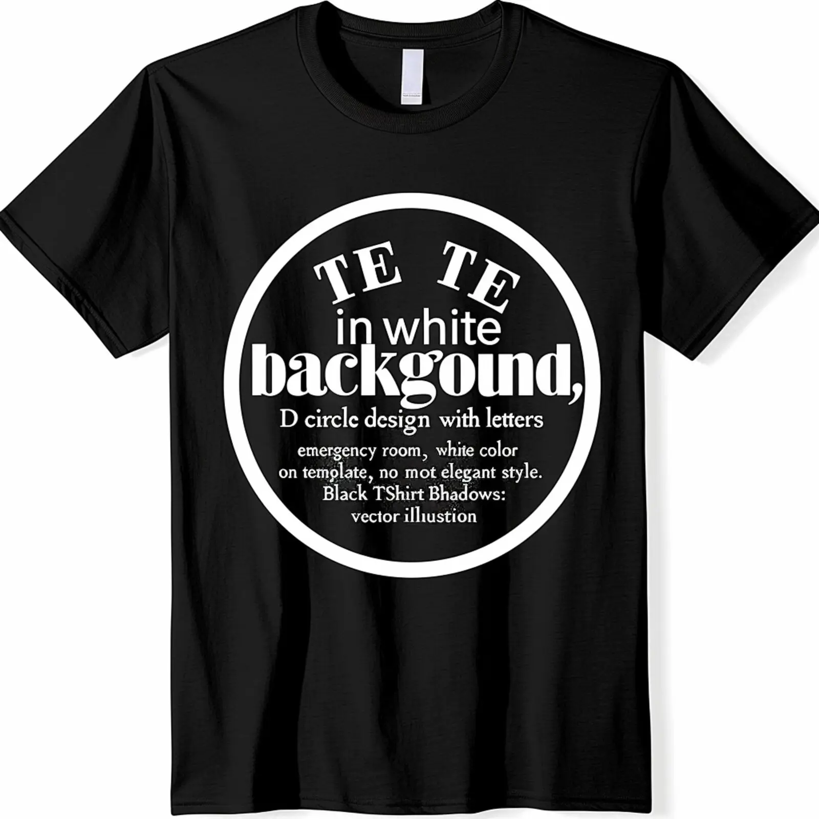 

Emergency Room Inspired T Shirt ER Latinor Design in White on Black Circle