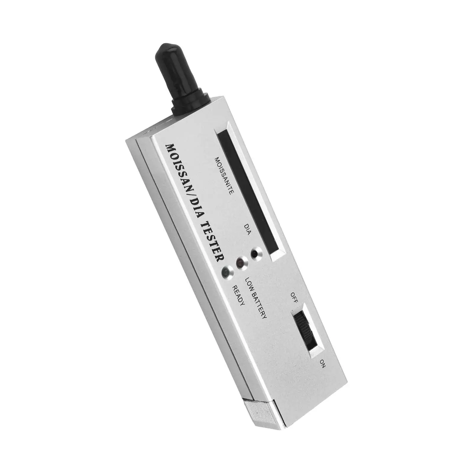 

Pocket-Sized Jewelry Tester Pen | Moissanite & Diamond Detector w/ Alloy Tip | 1-Button ID for Gemstones | Instant Results Tool