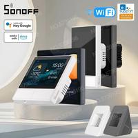 SONOFF NS Panel Pro Smart Scene Wall Switch EU/US 86/120Type Wifi Smart Thermostat Display Switch Control Via Alexa Google Home