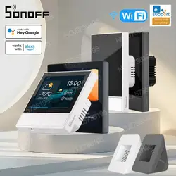 SONOFF NS Panel Pro Smart Scene Wall Switch EU/US 86/120 tipo Wifi Smart termostato Display Switch Control tramite Alexa Google Home