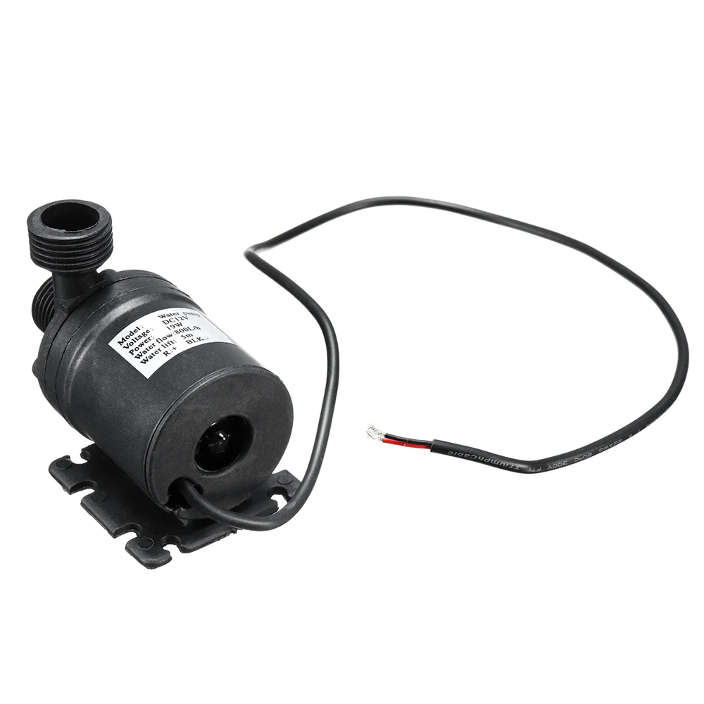 Ultra Quiet Water Pump Mini DC12V 19W 800L/H Brushless Motor Submersible Aquarium Water Pump Pond Fountain For Fish Tank Garden