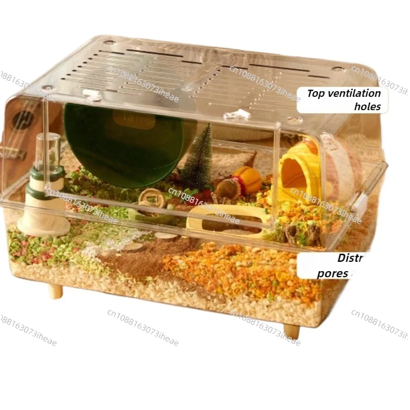 Hamster Cage Rutin Chicken Hedgehog Breathable Breeding Box Quail Guinea Pig Large Cage Small Animal Hatchhouse
