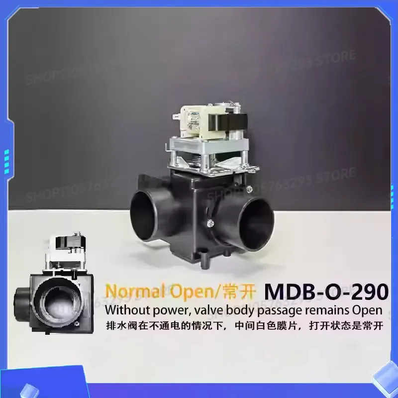 for MDB-O-3RA Normally Open Close Washing Machine Drain Valve for MDB-O-290 3 Inch 2 Inch 90 Degree 180 Degree 1PC New for