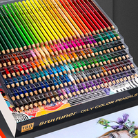 48/72/120/180 Colors Professional Oily Colored Pencils Lead Box Watercolor Drawing Pencils Set for Painting Art School Supplies