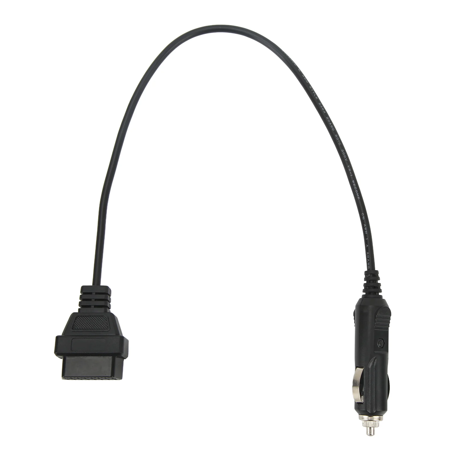 Cavo adattatore diagnostico per risparmiatore di memoria per alimentatore di emergenza da maschio a accendisigari OBD2
