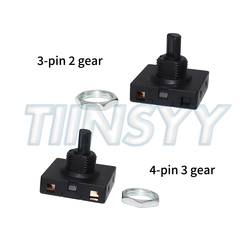 1PCS 4-Position 3-Speed Fan Selector Rotary Switch Governor 3 Position 2 10AMP 125V-250V 83XA