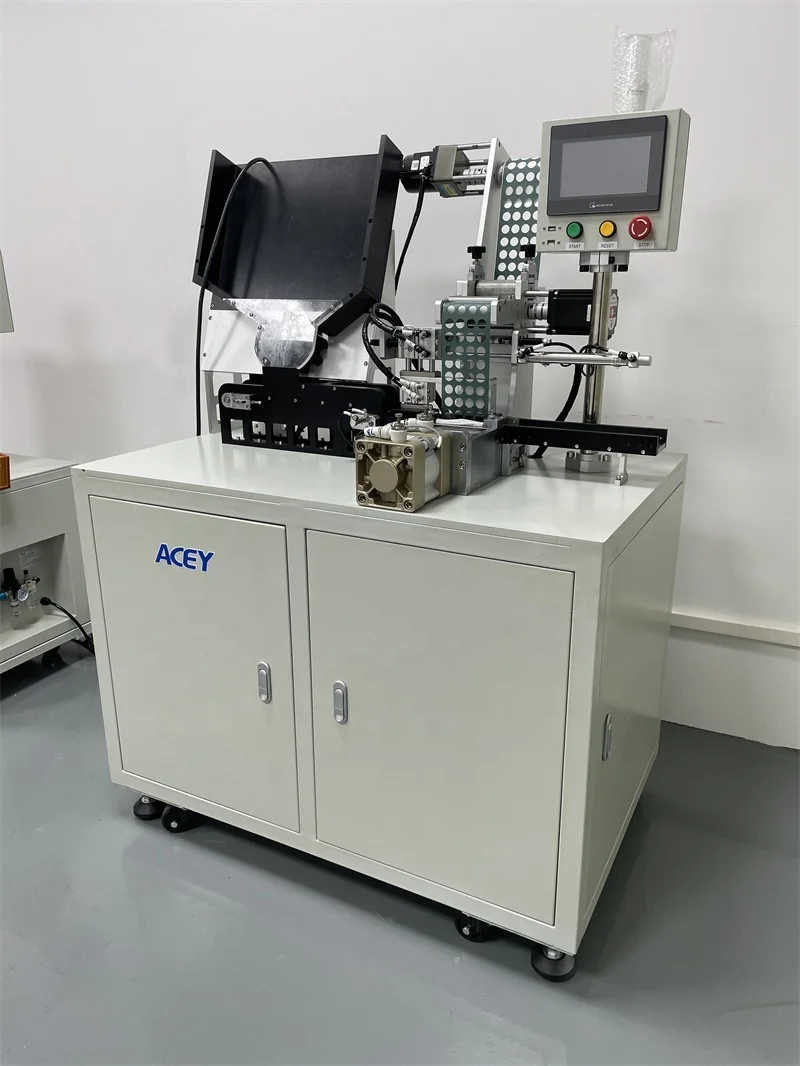 Cylindrical  Cell Labeling Pasting Machine Automatic Insulation Paper Sticker  Sticking Machine for 18650-32700