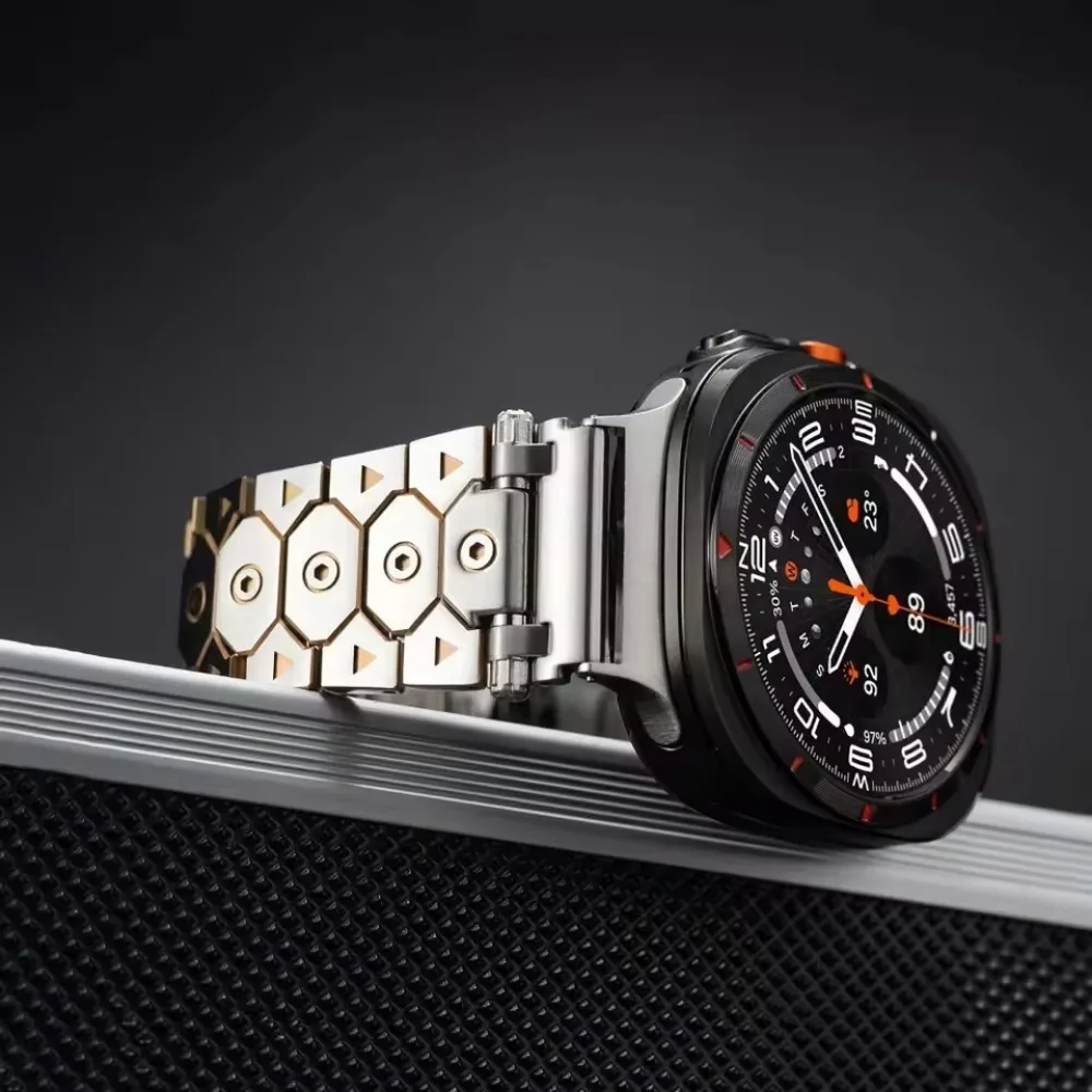 Металлический ремешок для Samsung Galaxy Watch Ultra 47 мм, ремешок для часов из титанового сплава Galaxy Watch Ultra 47 мм, браслет, аксессуары