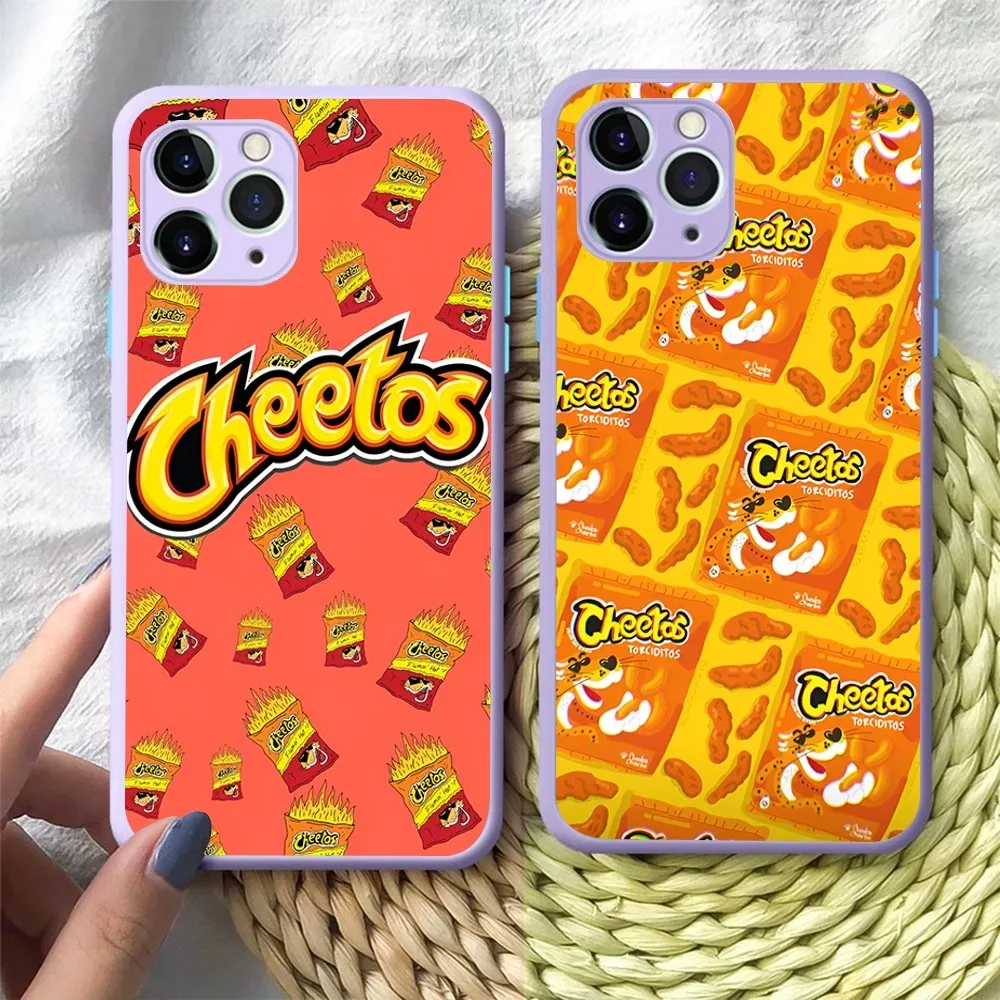 Hot C-Cheetos Phone Case for iPhone 14 11 12 13 Mini Pro Max 8 7 Plus X XR XS MAX Translucent Matte Cover