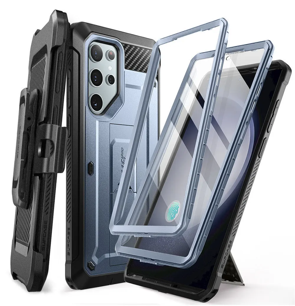 SUPCASE For Samsung Galaxy S24 Ultra Case UB Pro Full-Body Dual Layer Rugged Belt-Clip Phone Case with Built-in Screen Protector