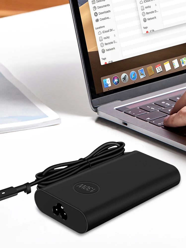 130W USB C Tipo C Adaptador de alimentação para laptop de viagem 20V 6,5A para Dell XPS 17 9700 9710 9720 9730 para Dell Precision 5550 5750 3560