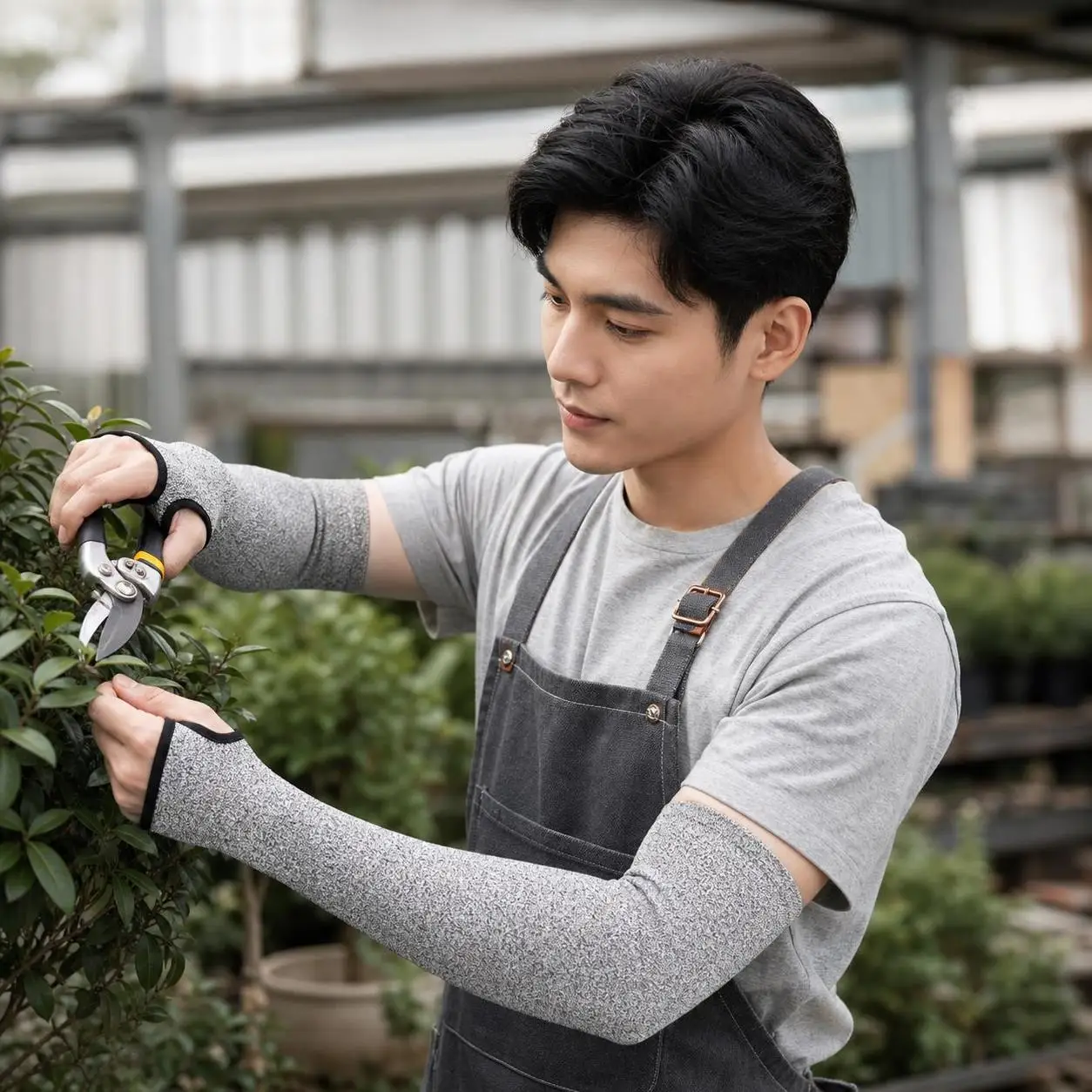 Thumb Hole 5HPPE Cut Resistant Arm Sleeve Bite Proof Anti Abrasion Safety Protective Sleeve Industrial Work Gardening Protection