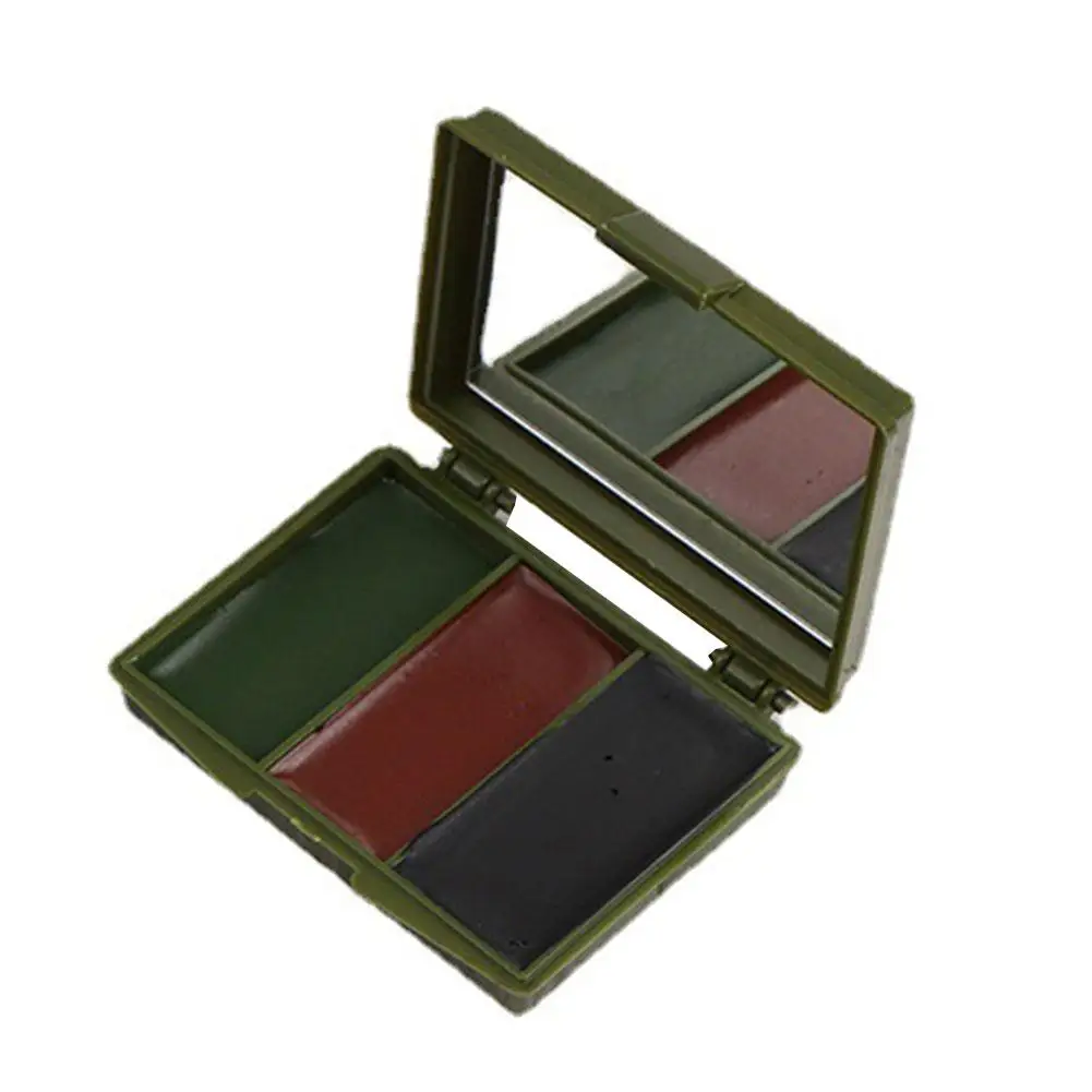 3 Colors Army Fans CS Shooting Face Paint Camouflage Oil Men Women Outdoor Military Training Football Gear Body Oil Face Paint - Image 2