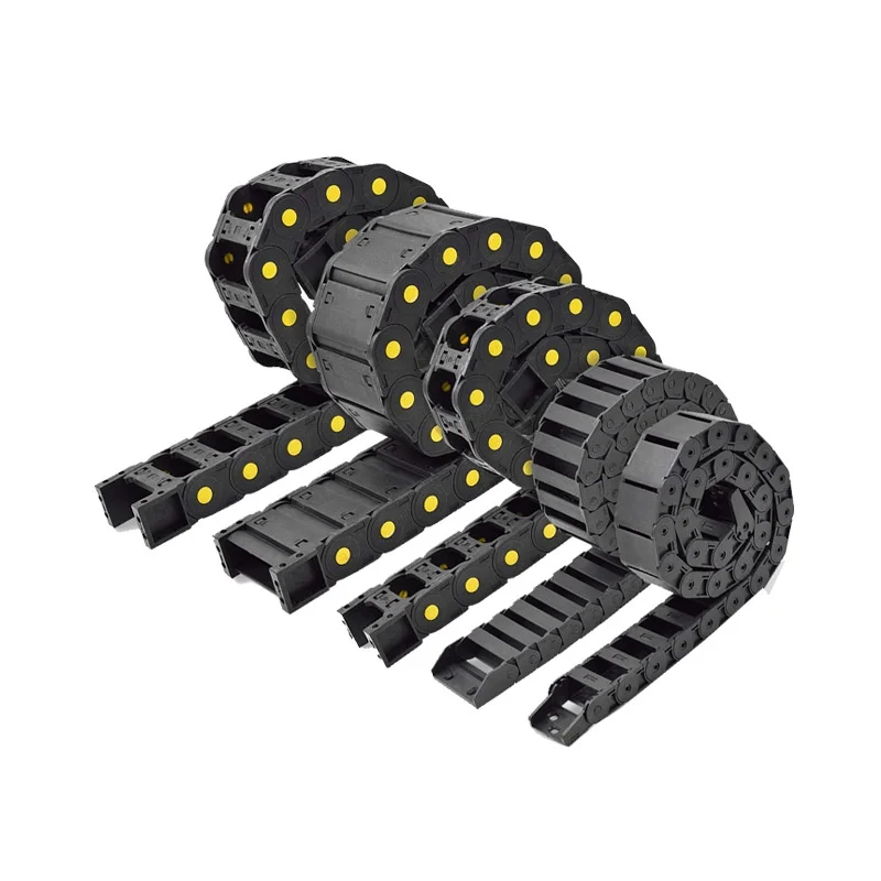 

Drag Chain Towline Cable Pvc Flexible Shielded Hydraulic Drag Chain Black Plastic Cable Wire Carrier Drag Chain for CNC Machine