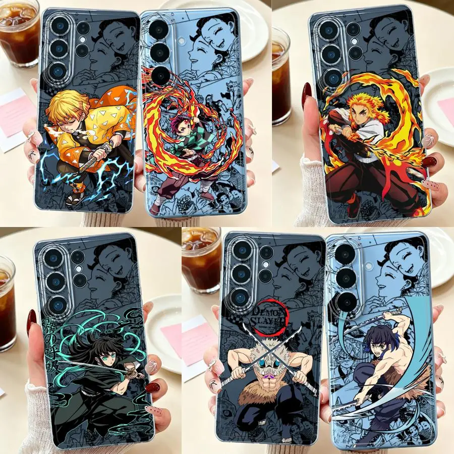 Case for Samsung Galaxy S26 Ultra S25Ultra S21 S26 S22 FE S24 S20 Plus S23 Note 20 Ultra 10 S25 Edge Phone Cover Anime Demons