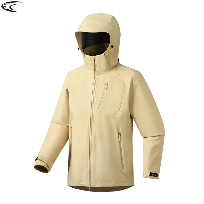 

LNGXO Men's Women's Waterproof Hiking Jackets Trekking Camping Mountaineering Windbreaker Unisex Outdoor Sporty Rain Coat