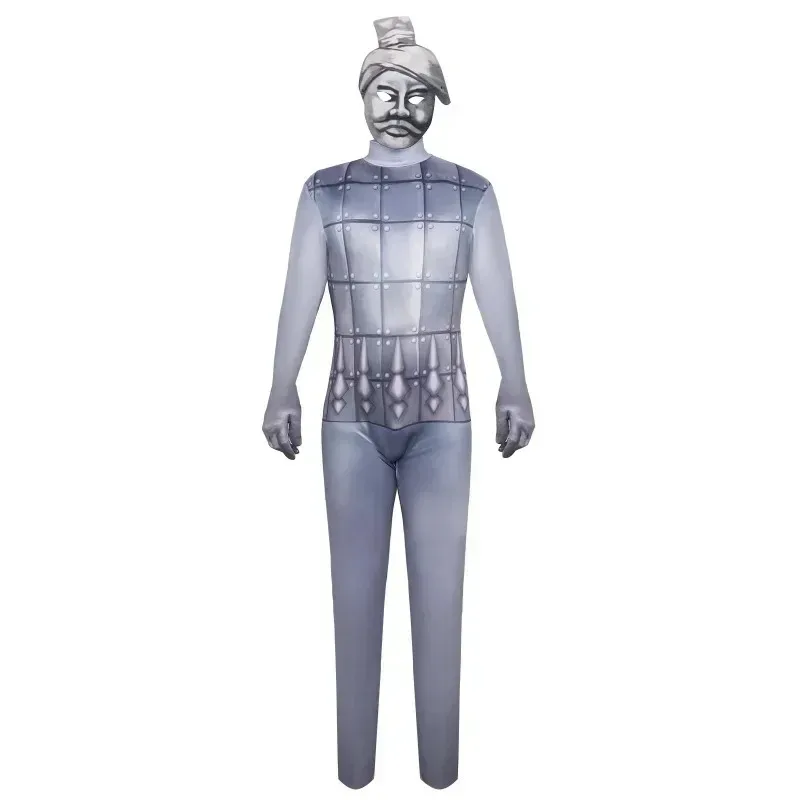 Jogerli Halloween Cosplay Costumes Qin Shi Huang Mausoleum Horses Cos Terracotta Warriors Suit Bodysuita;k6;8',