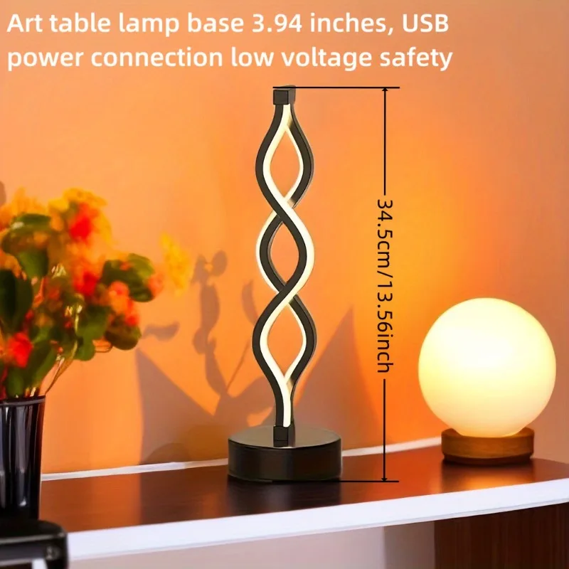 Creative Seaweed Table Lamp LED Decorative Lighting Desk Lamp USB Powered Bedroom Bathroom Decoration