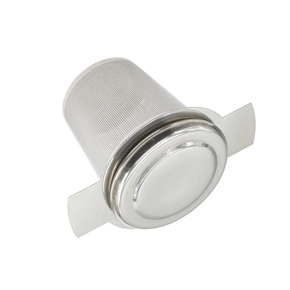 

1 шт., заварочный фильтр из нержавеющей стали, высота 10 см, мелкосетчатый фильтр для листового чая, ситечко для чая, чайник, кружка, серебряная, можно мыть в посудомоечной машине