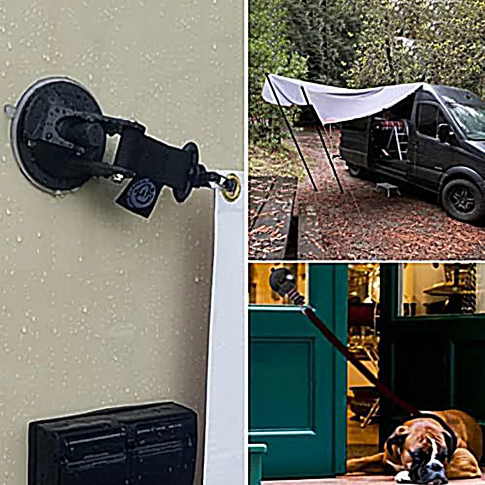 

【Падение цены! 】5 шт. сверхмощный крючок на присоске, автомобильная присоска, пряжка, автомобильная кабельная стяжка для кемпинга, автомобильная палатка, присоска для автофургона