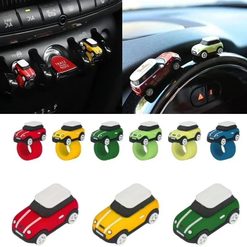 

Силиконовая наклейка для MINI Cooper, аксессуары, модель автомобиля, крышка кнопки, украшения, наклейки на кнопку Start Stop для Mini Cooper F56