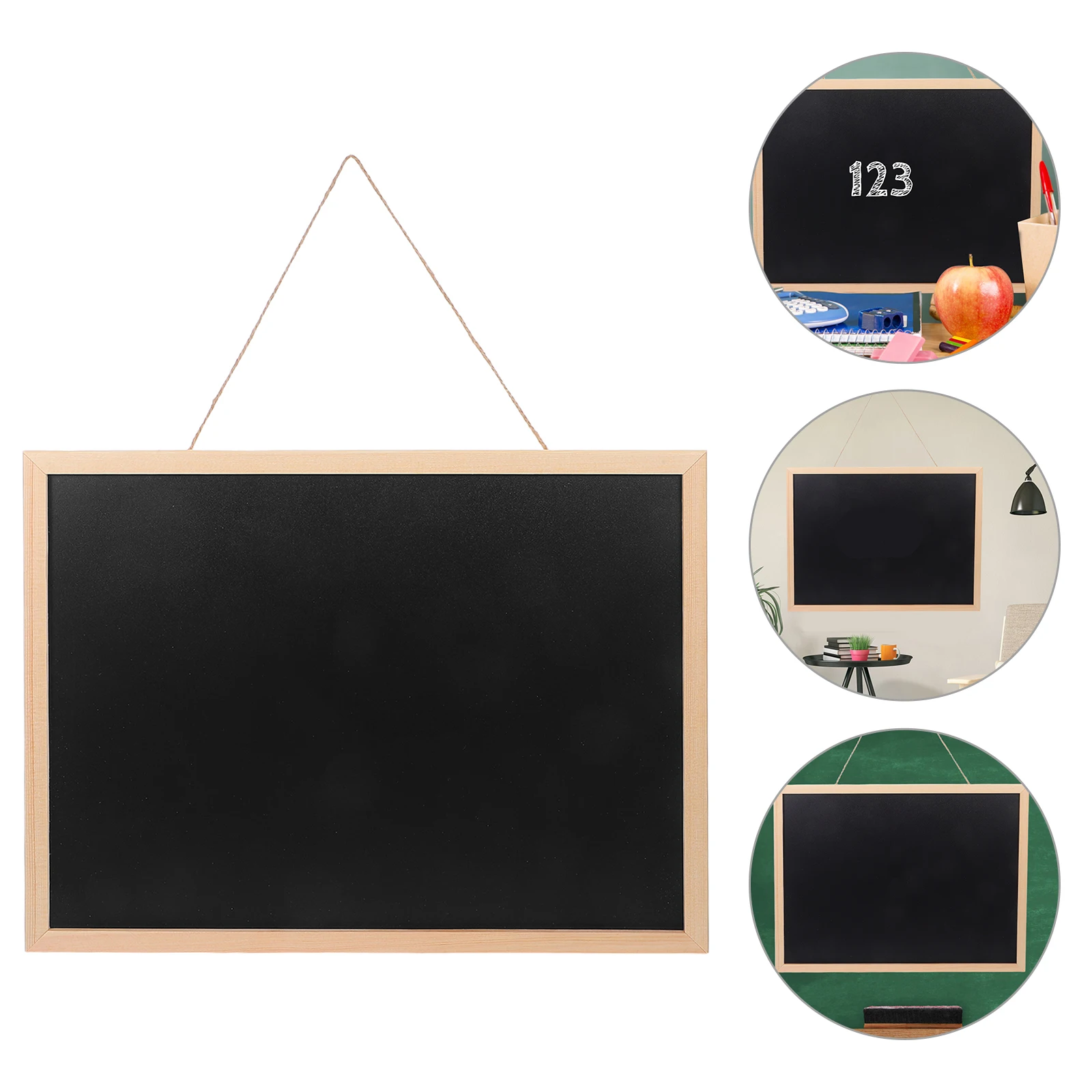 40x30 سنتيمتر الحدود الخشبية السبورة الزخرفية معلقة السبورة الصغيرة علامة ريفي أناقة تنوعا استخدام خفيفة الوزن سهلة الحمل #1