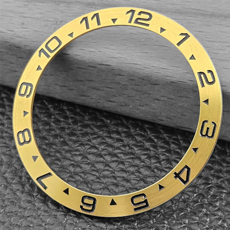 

38mm watch accessories 24-hour graduated bezel adapted to modified bezel mouth