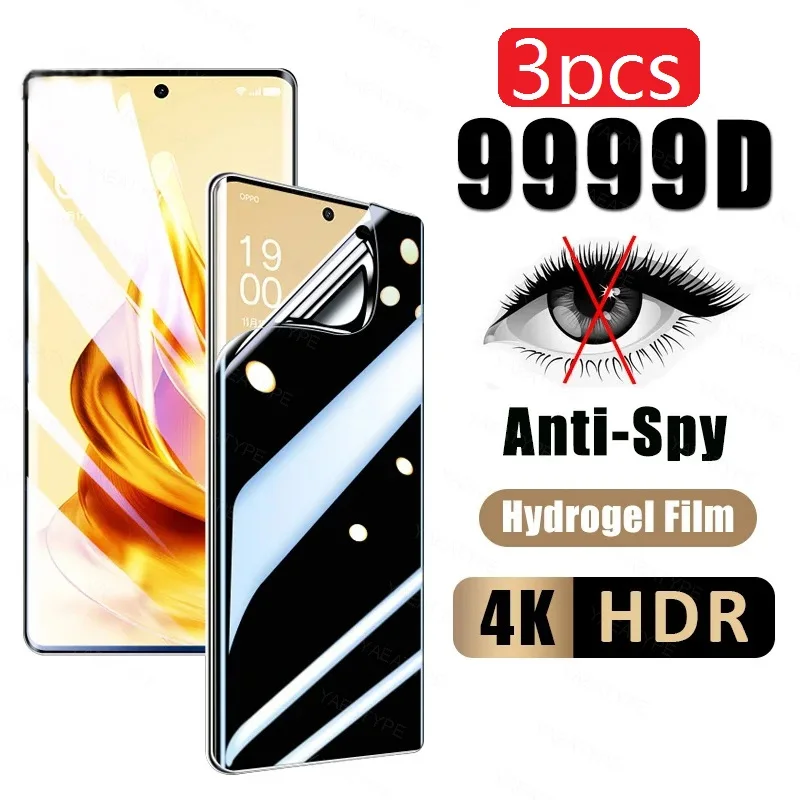 Film Hydrogel de protection d'écran, 3 pièces, pour OPPO K13 Turbo A5 A5I F29 F13 F31 Pro 5G, pour OPPO Find X8 X9 X8S