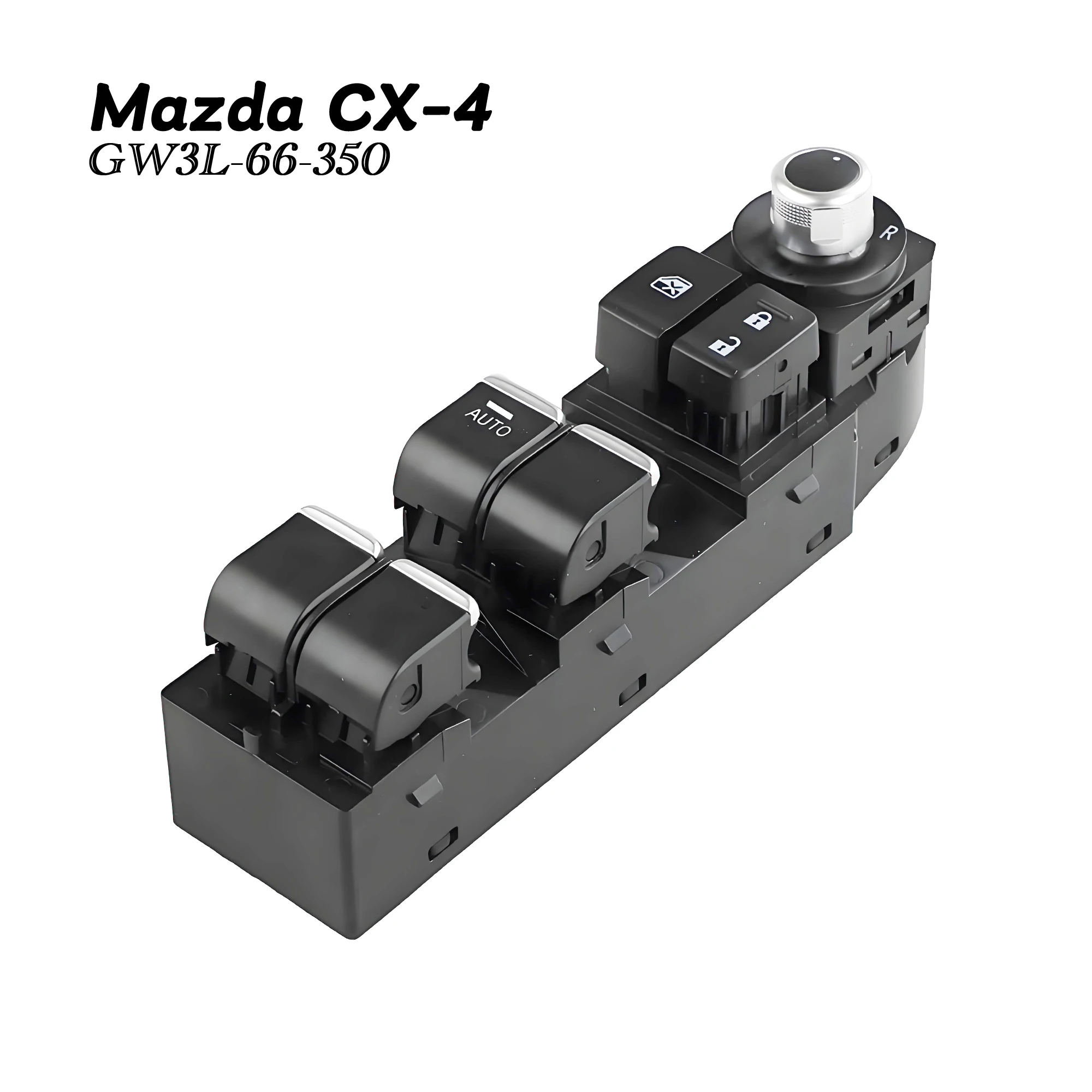 

GW3L-66-350 For Mazda CX-4 2018 2019,Left Driver Side Master Power Window Control Switch Glass Lifter Button,OE GW3L66350