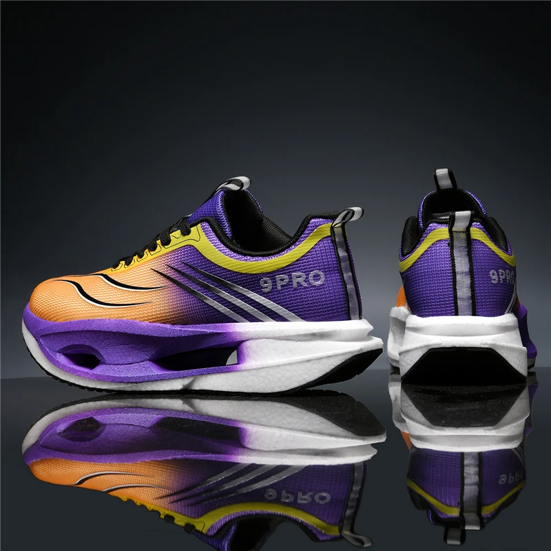 

2025 New Men's Sports Shoes Lightweight Cushioning Training Shoes Man Carbon Board Marathon Running Shoes Men Nonskid Sneakers