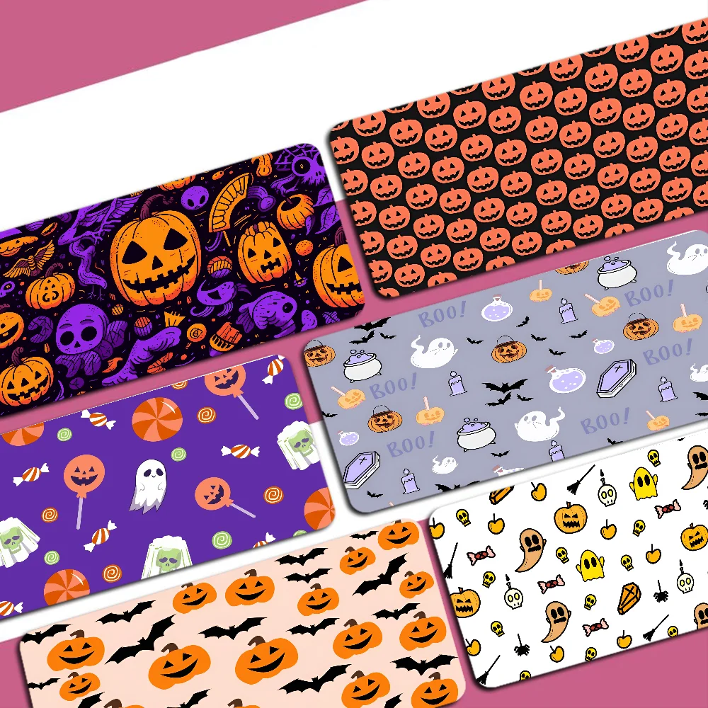 Halloween Pumpkin Mousepad Custom Skin Desktop Desk Mat Kawaii Gaming Accessories Students Writing Pad for PC Computer Table