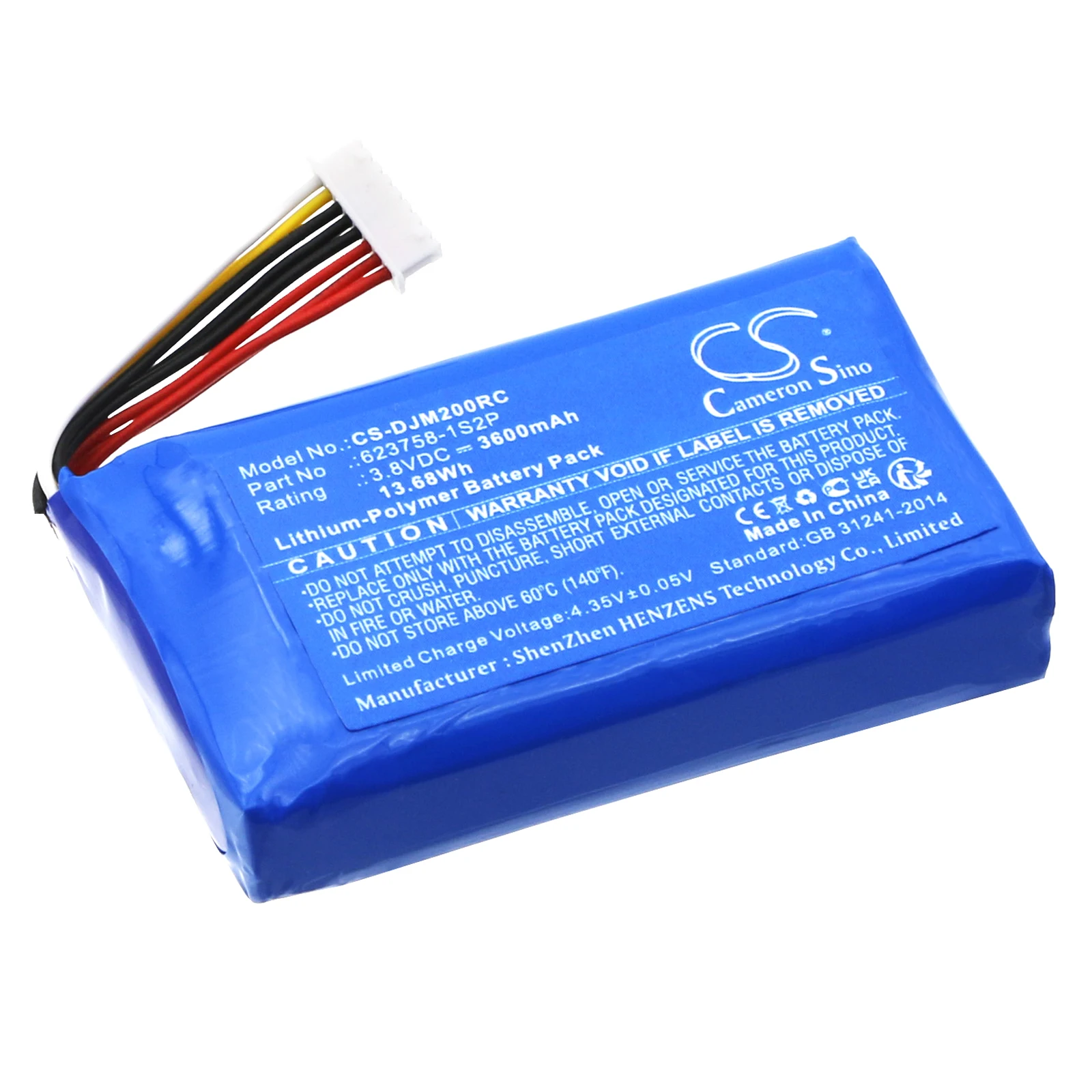 Remote Controller Battery For DJI:623758-1S2P,Mavic 2 Pro Remote Control,--3600mAh / 13.68Wh--Li-Polymer--3.80V